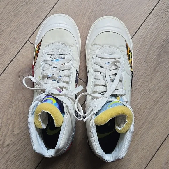 Nike Drop Type Mid 'Patchwork' Sneakers Sz Mens 8.5 - Picture 6 of 10